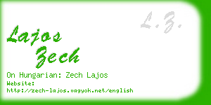 lajos zech business card